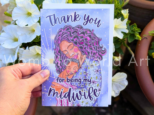 Midwife Thank You Card | Thank you Card for my Midwife