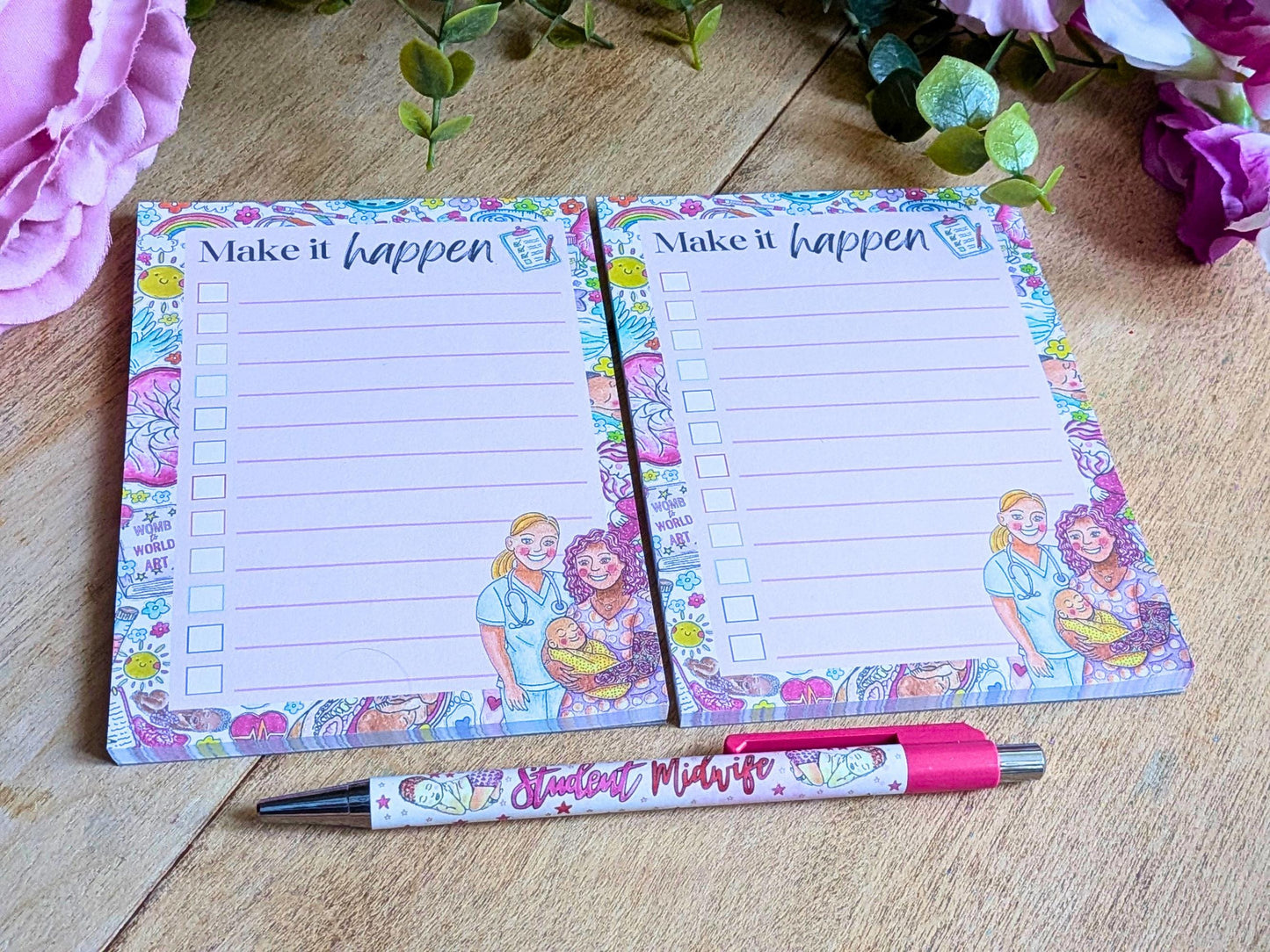 Midwifery Checklist Notepads: Student Midwife Pocket Pads, To Do Lists, Maternity Notes -Starter Essentials
