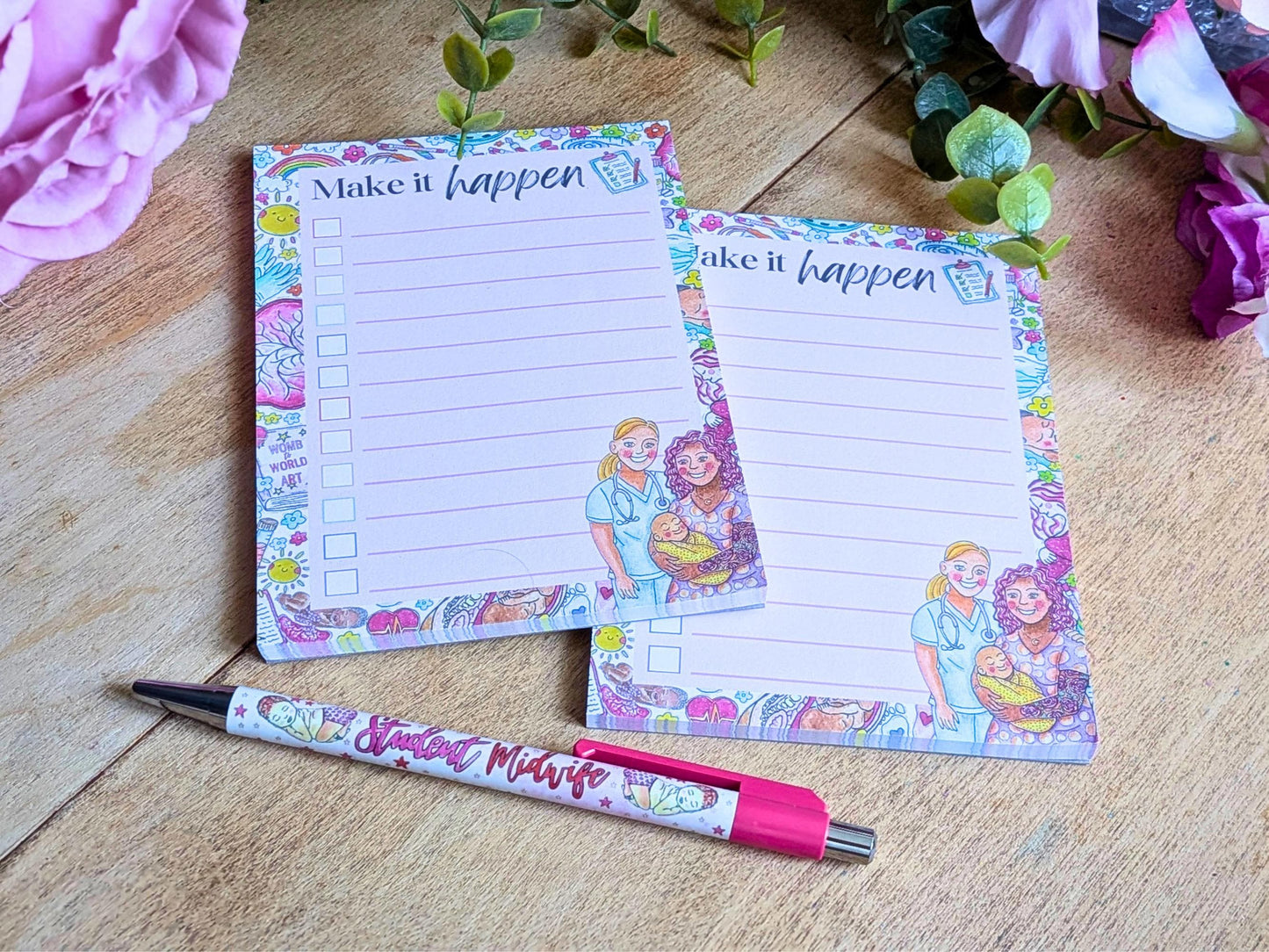 Midwifery Checklist Notepads: Student Midwife Pocket Pads, To Do Lists, Maternity Notes -Starter Essentials