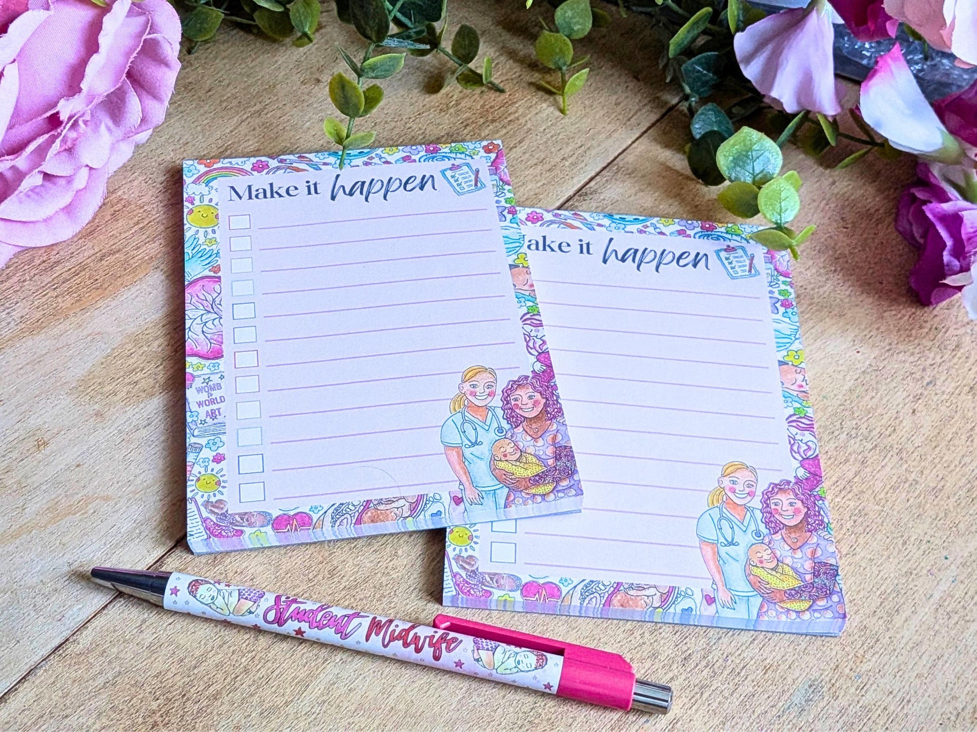 Midwifery Checklist Notepads: Student Midwife Pocket Pads, To Do Lists, Maternity Notes -Starter Essentials