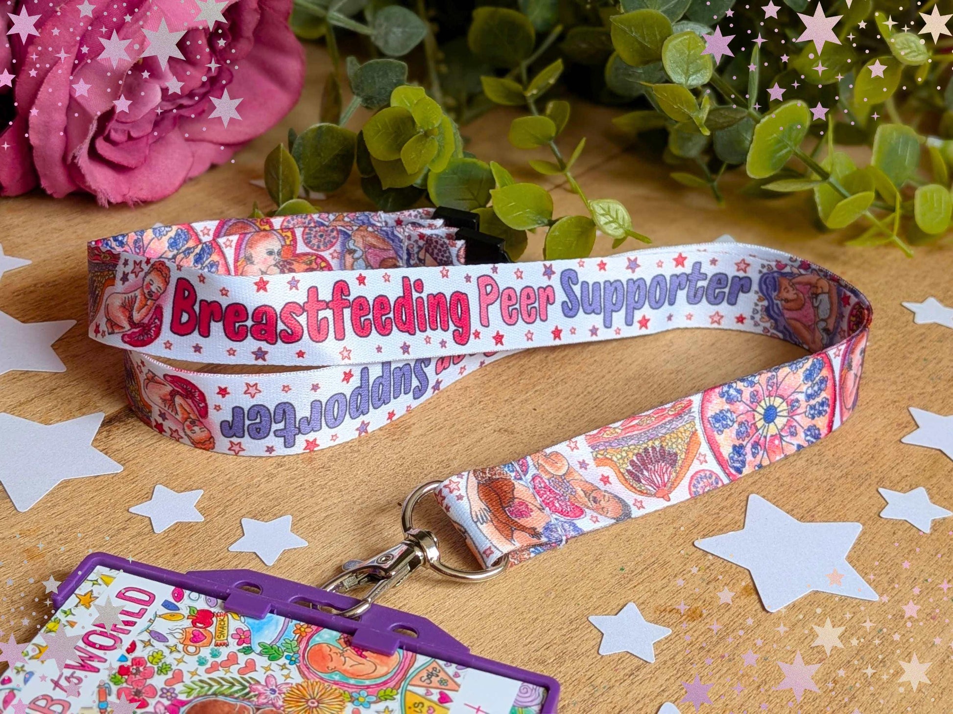 Breastfeeding Peer Supporter Lanyard: ID Card Holder, Infant Feeding Gifts