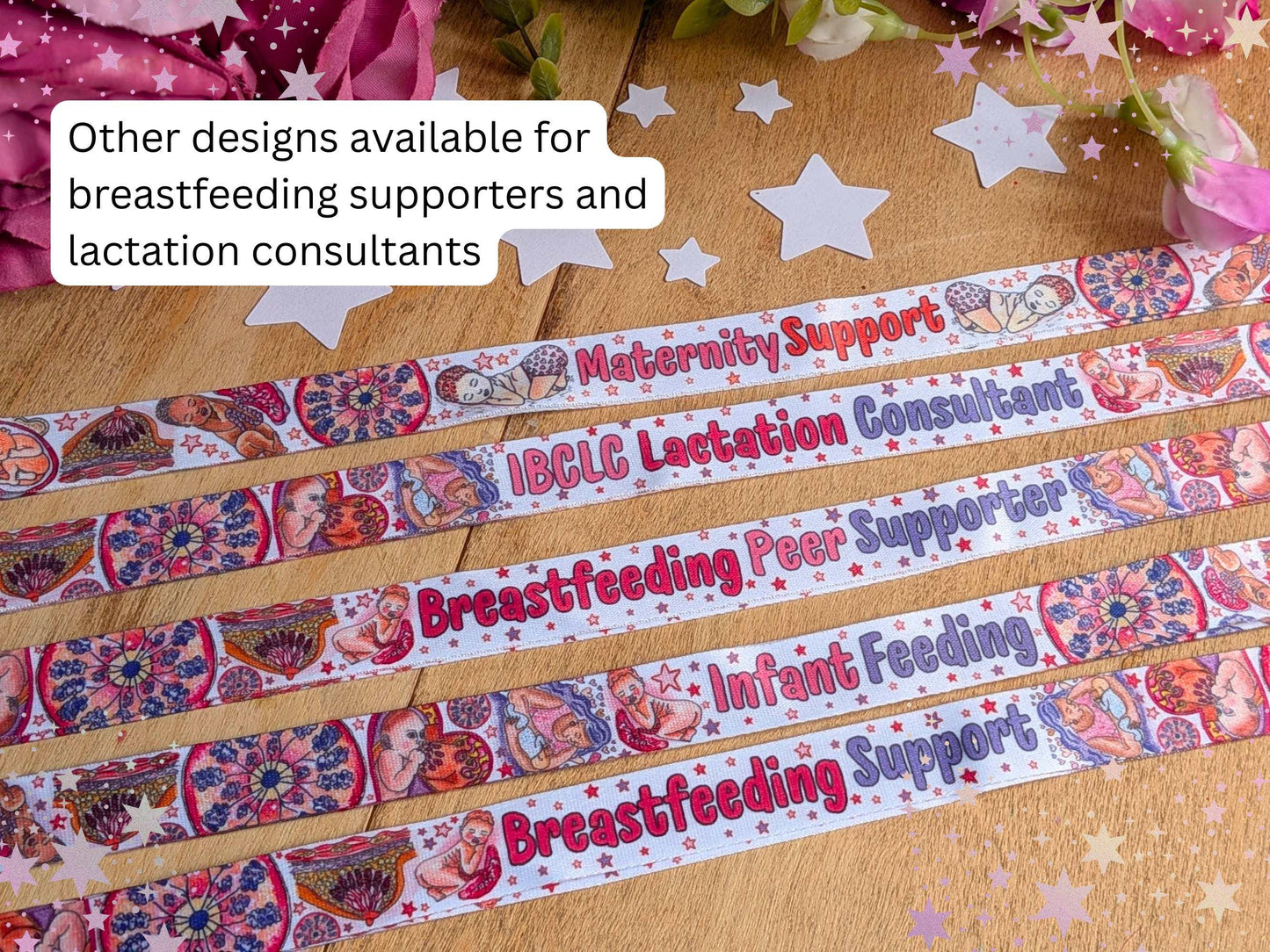 Maternity Support Lanyard: ID Badge Holder, Maternity Support Worker Healthcare Assistant Card Holder