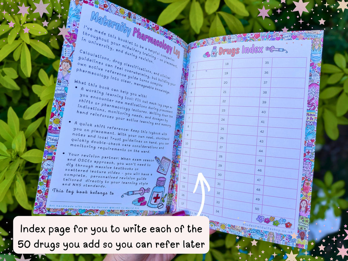 Student Midwife Pharmacology Log Book