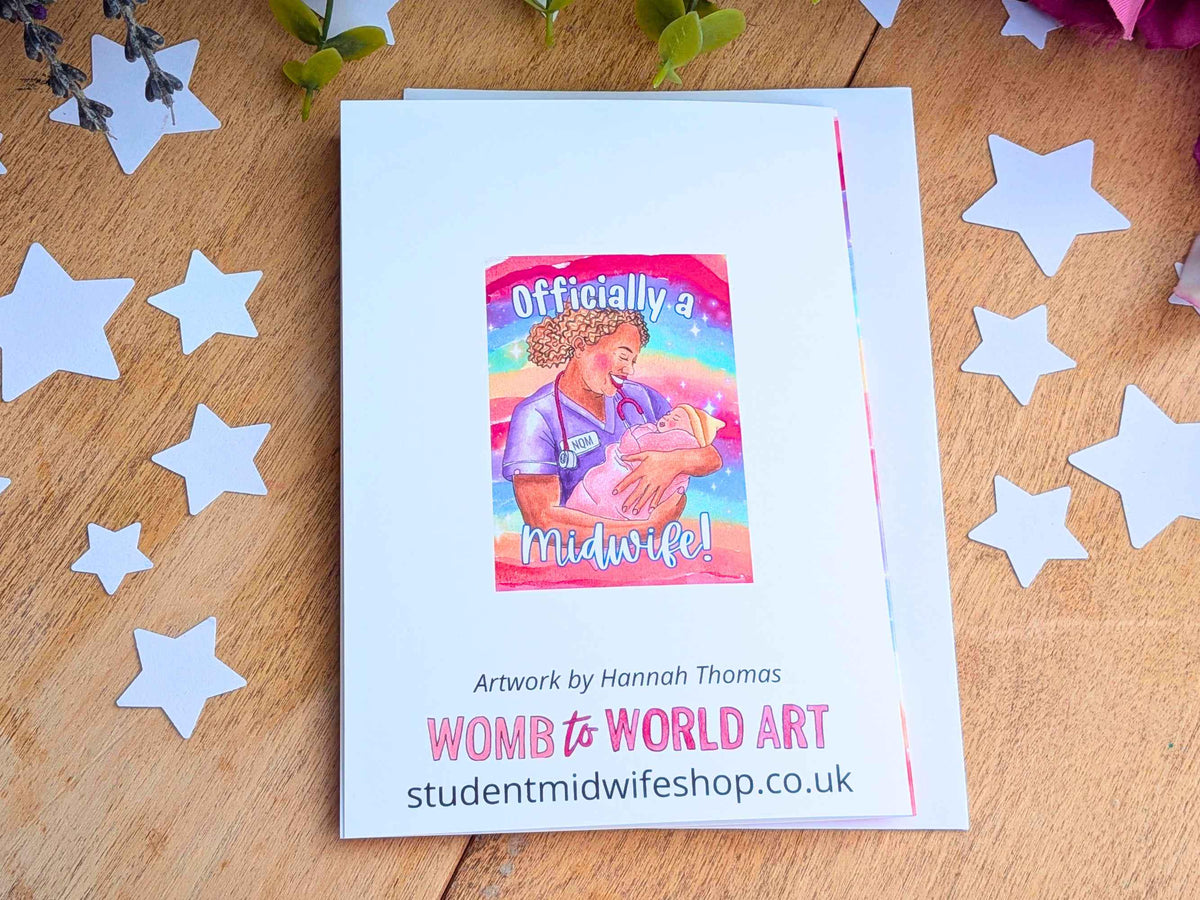 Midwife Congratulations Card | Student Midwife Graduation Gift, Officially a Midwife