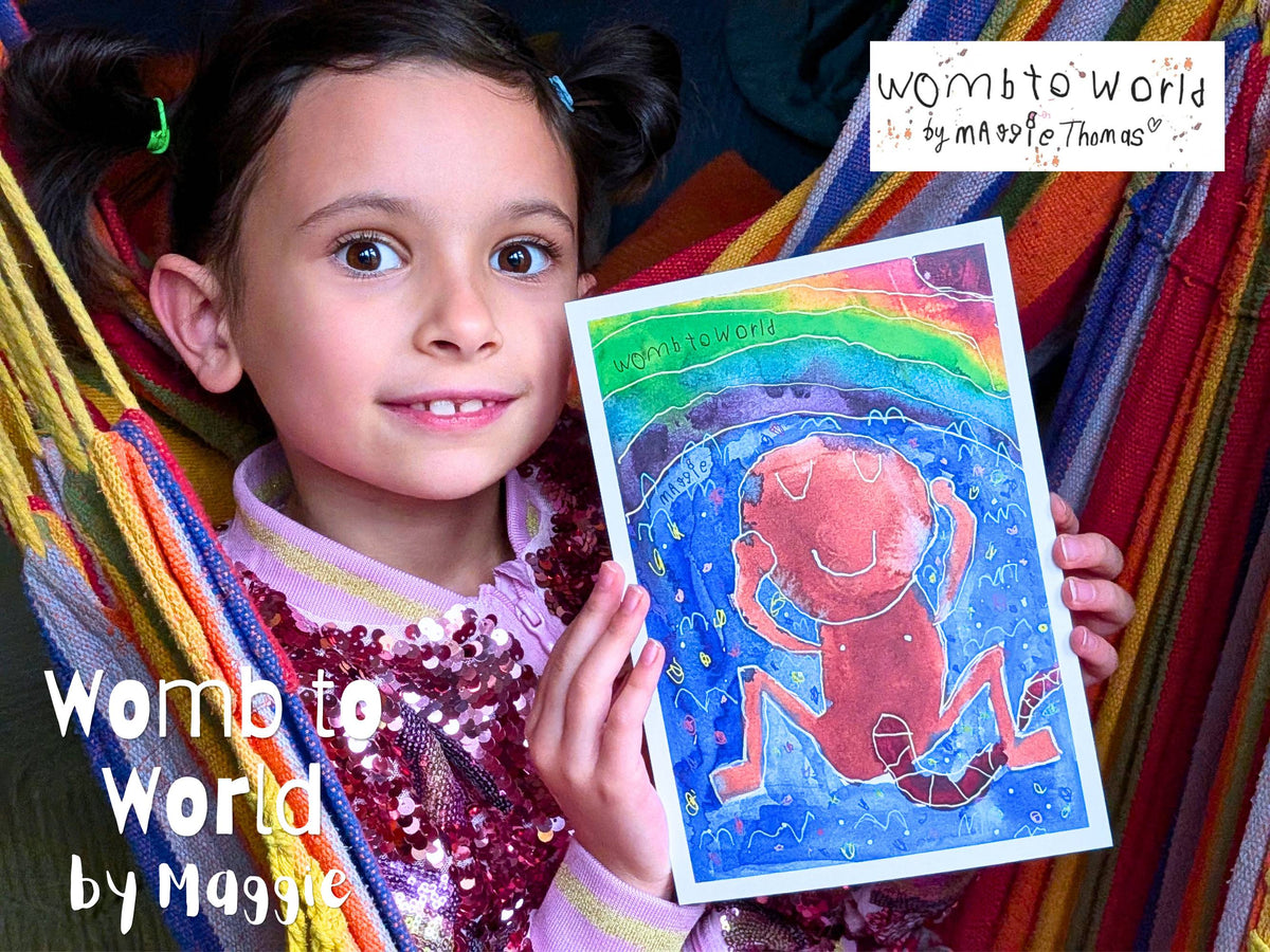 Womb to World: Home Birth Art by Maggie, A5 Print