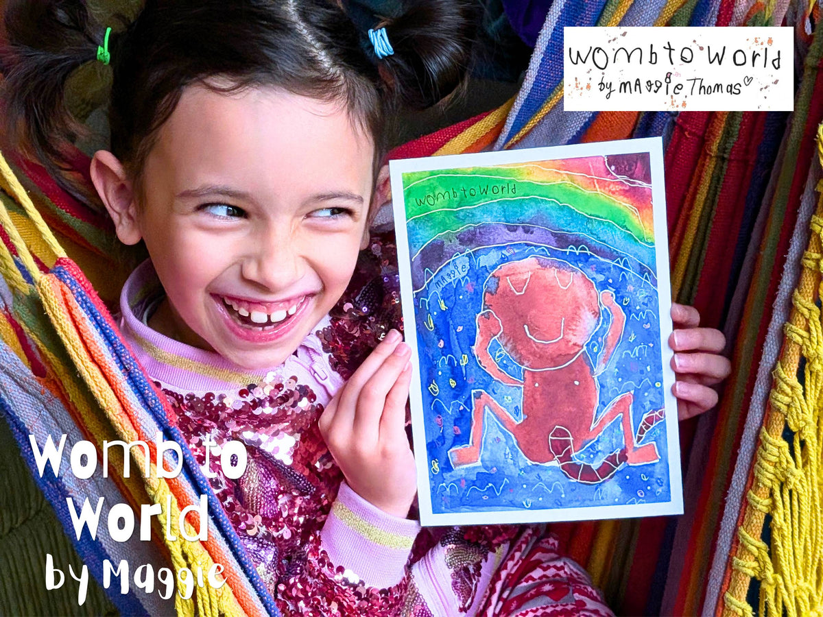 Womb to World: Home Birth Art by Maggie, A5 Print