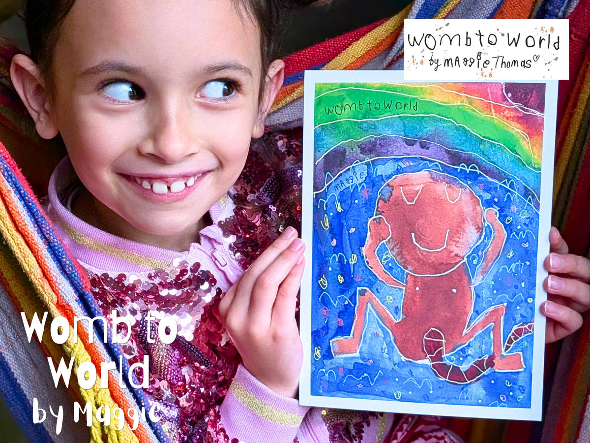 Womb to World: Home Birth Art by Maggie, A5 Print