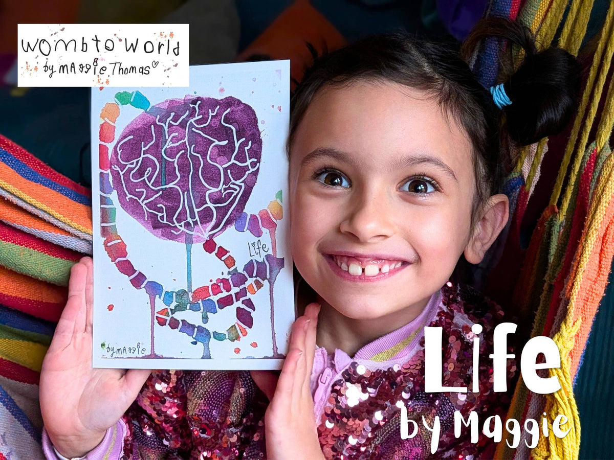 Life: Placenta Art by Maggie, A5 Print