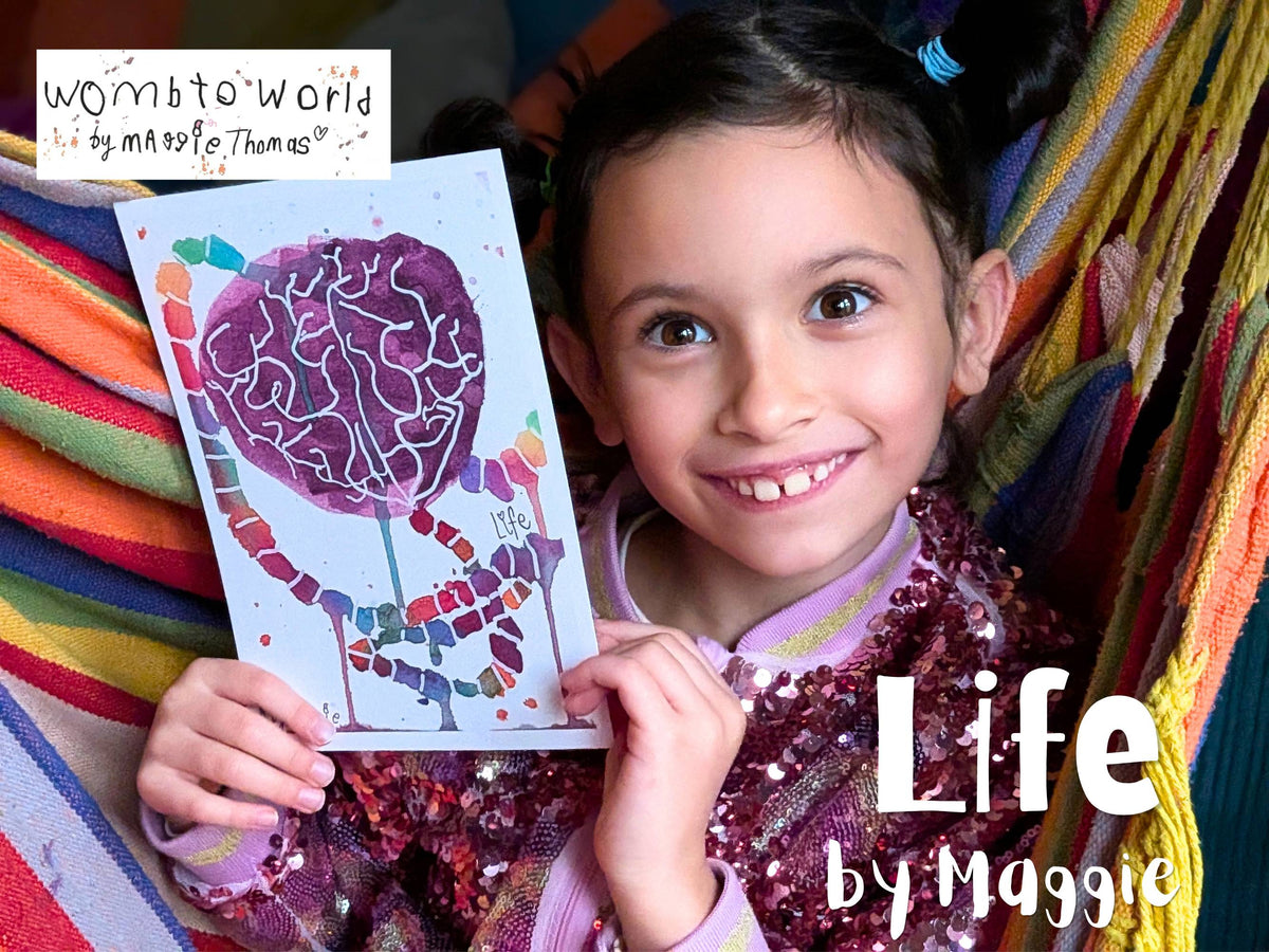 Life: Placenta Art by Maggie, A5 Print