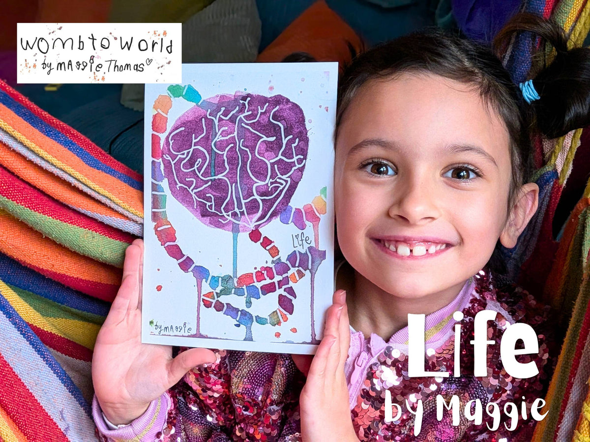 Life: Placenta Art by Maggie, A5 Print