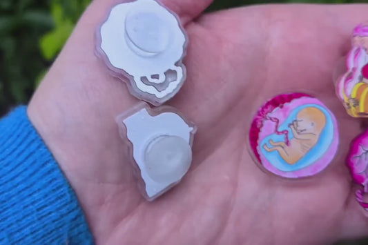 Midwife Croc Charms: Recycled Plastic Shoe Charms, Pregnancy, Breast and Placenta Student Midwife Gifts