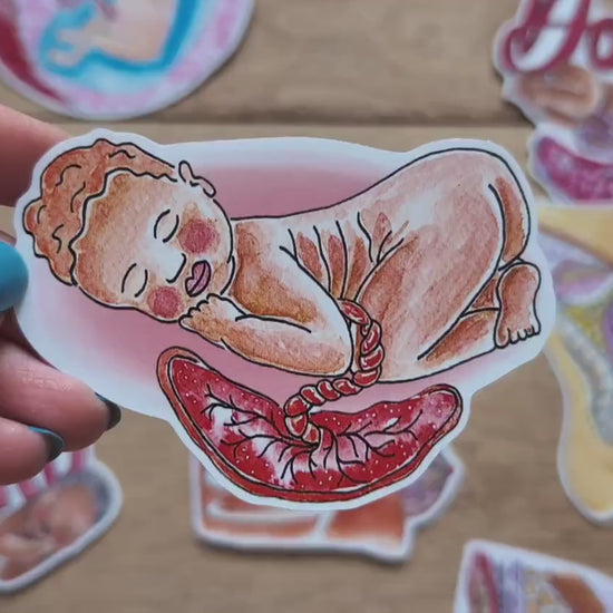 Newborn Baby Sticker 8cm