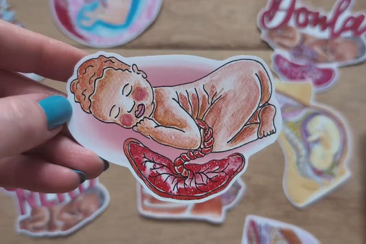 Newborn Baby Sticker 8cm