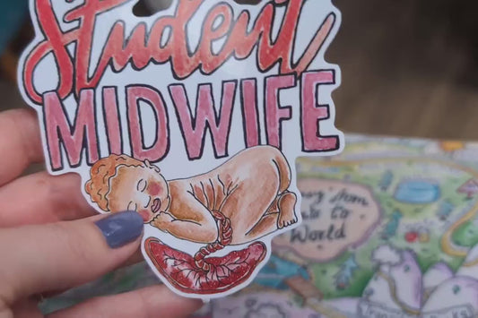 Student Midwife Sticker 10cm