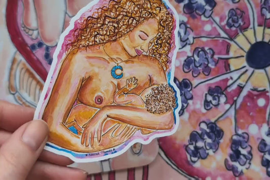 Breastfeeding Mother Sticker 10cm
