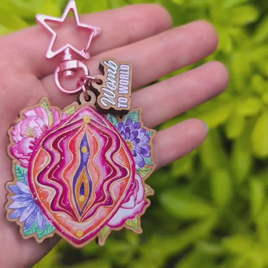 Yoni Art Keyring
