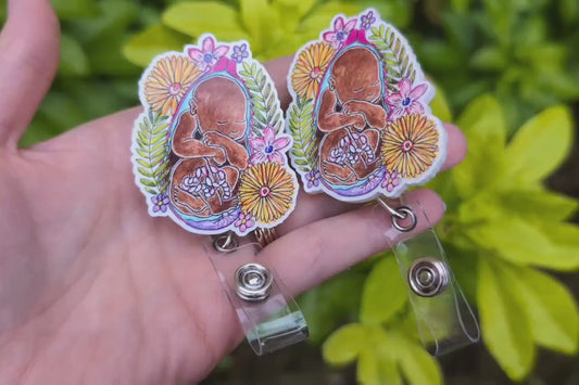 Midwife Badge Reel