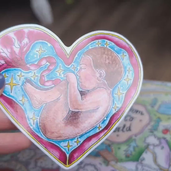 Baby in the Womb Sticker 10cm