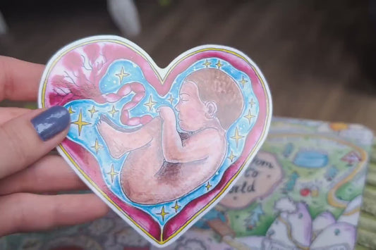 Baby in the Womb Sticker 10cm