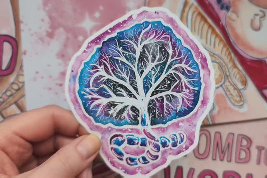 Placenta Art Sticker 10cm