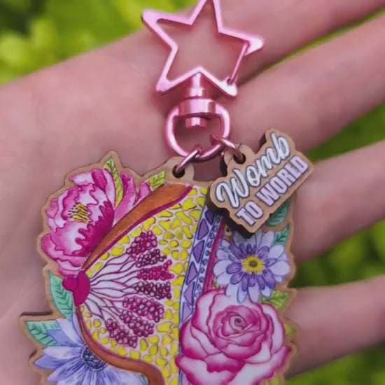 Lactation Consultant Breast Keyring