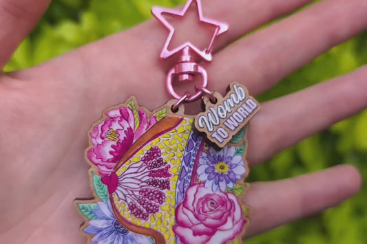 Lactation Consultant Breast Keyring