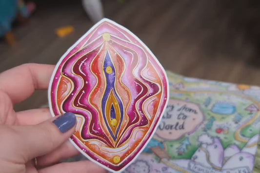 Yoni Art Sticker 10cm Vinyl