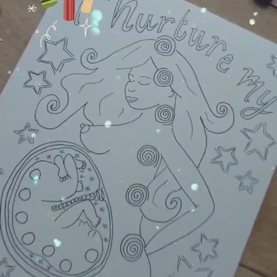 Pregnancy Journey Colouring 16 Posters Download