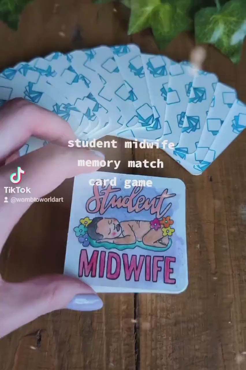 Student Midwife Memory Match Card Game