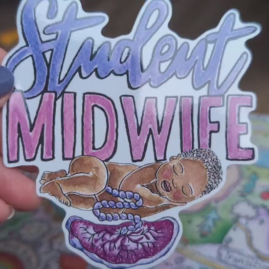 Student Midwife Sticker 10cm