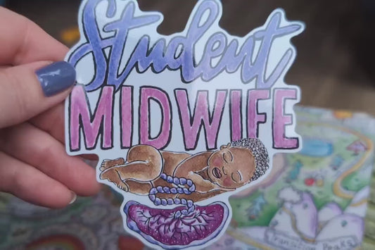 Student Midwife Sticker 10cm