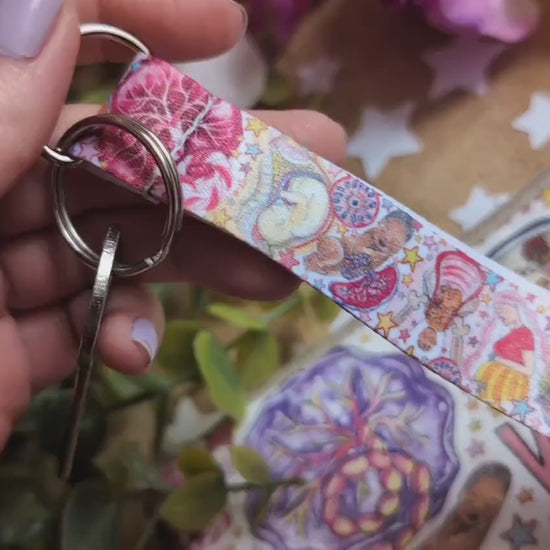 Pregnancy Art Key Fob Wrist Strap