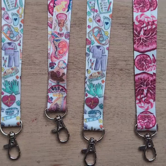 Midwife Lanyard Key Fob