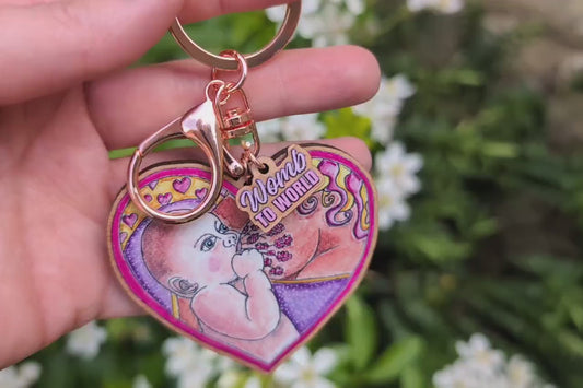 Breastfeeding Keyring