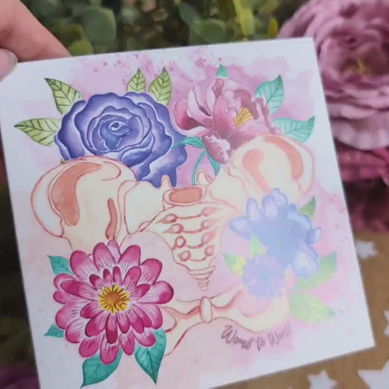 Pelvis Art Pregnancy Card