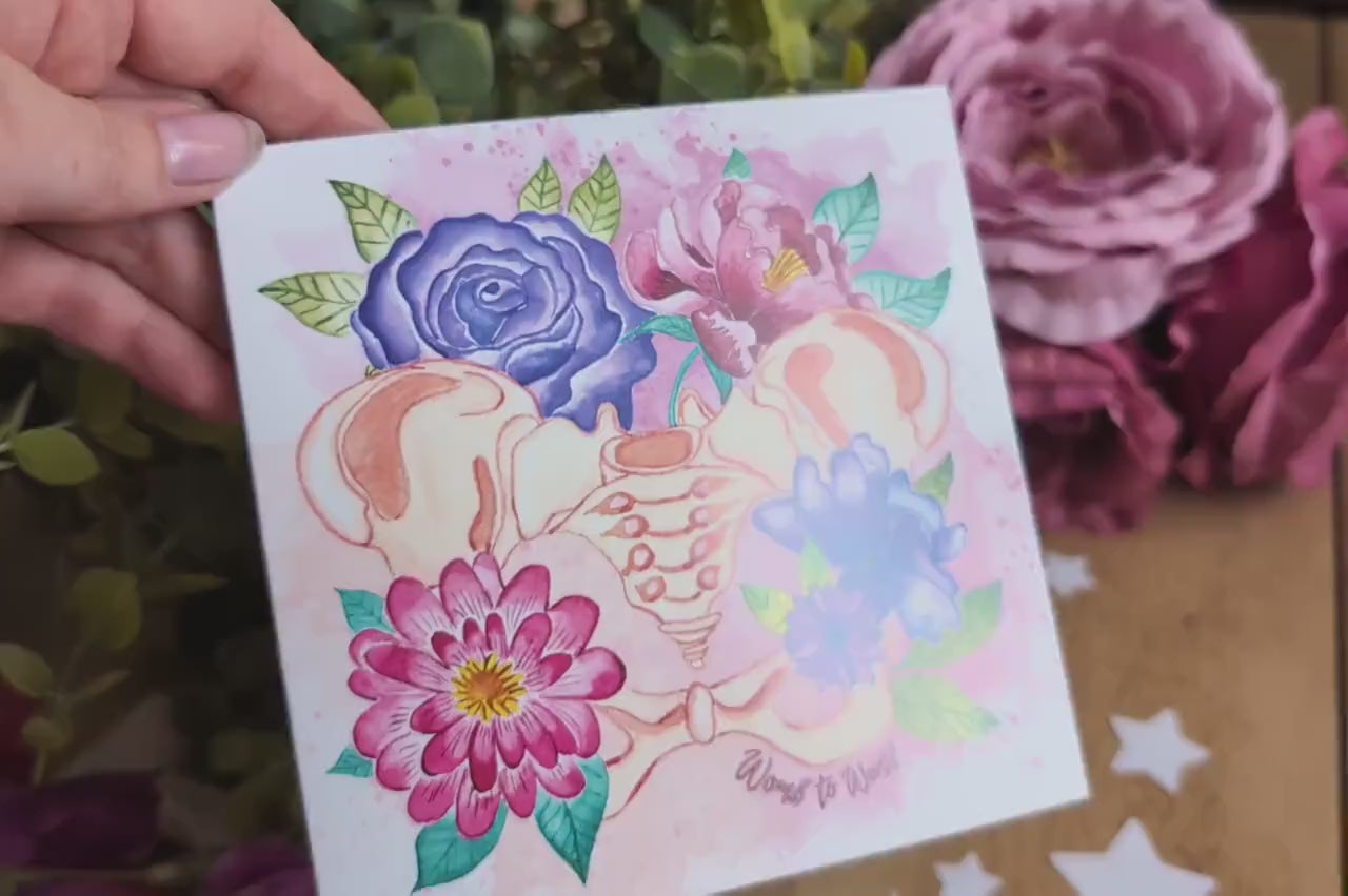 Pelvis Art Pregnancy Card