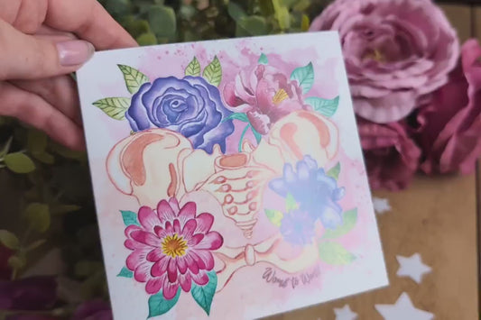 Pelvis Art Pregnancy Card