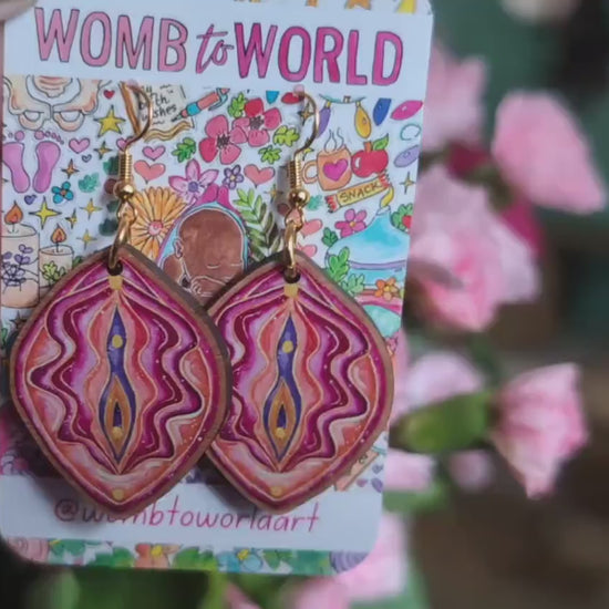 Yoni Art Earrings