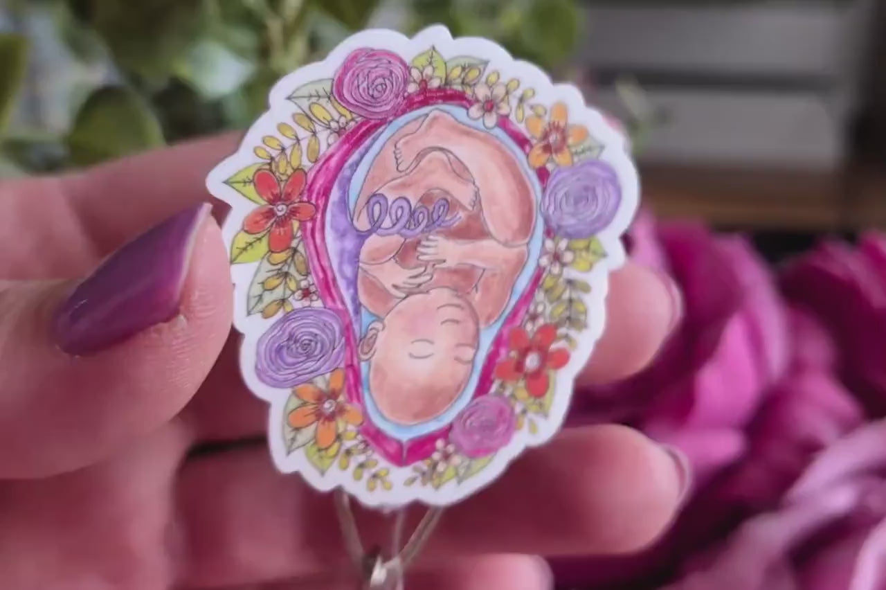 Midwife Badge Reel