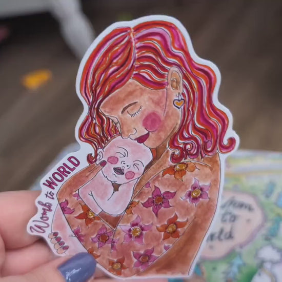 Mother and Baby Sticker 10cm