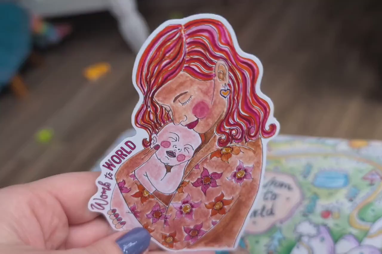 Mother and Baby Sticker 10cm