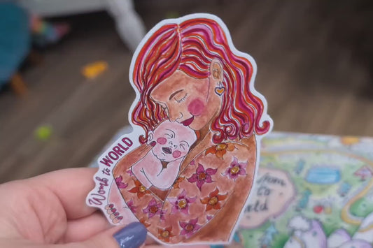 Mother and Baby Sticker 10cm