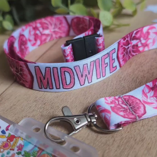 Midwife Lanyard Key Fob