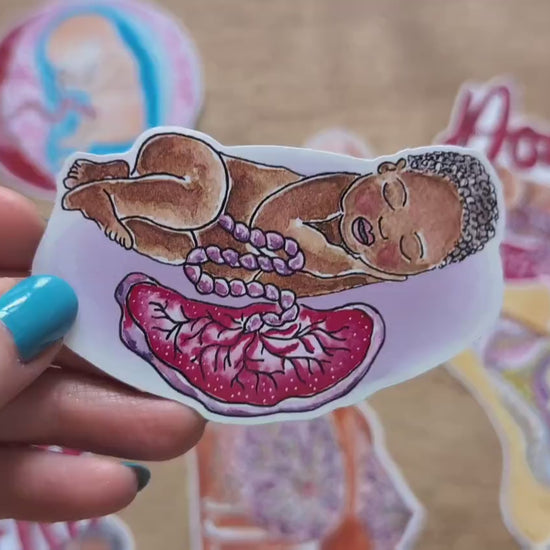 Newborn Baby Sticker 8cm