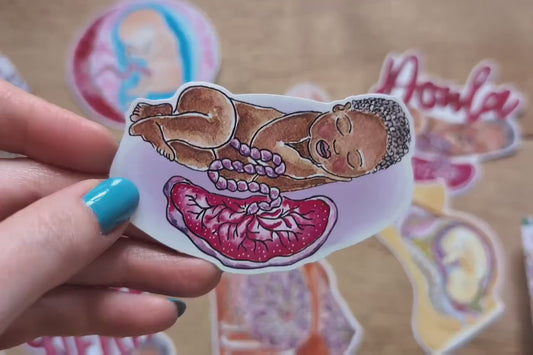Newborn Baby Sticker 8cm