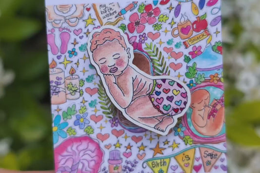 Cloth Nappy Pin Badge
