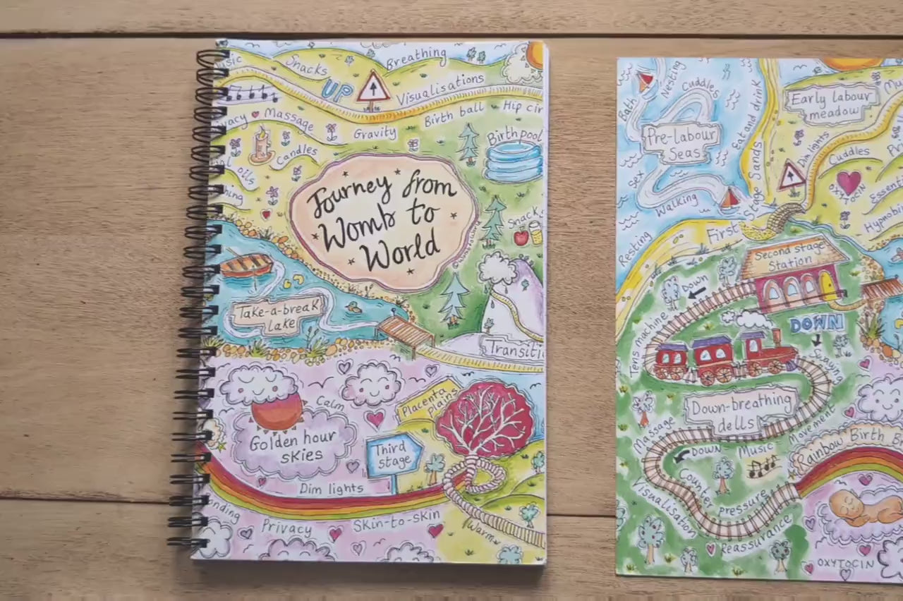 Stages of Birth A5 Midwife Notebook