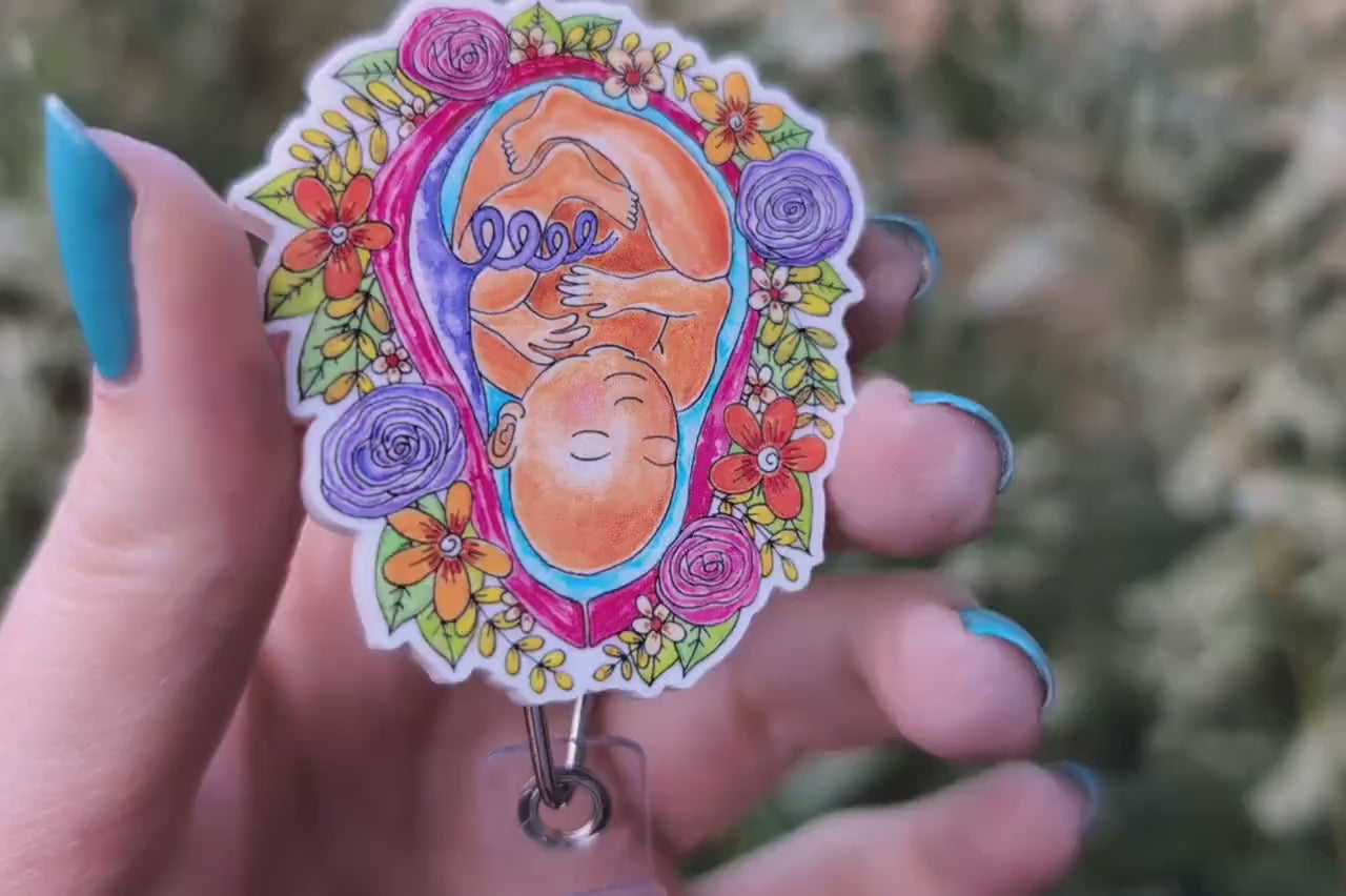 Midwife Badge Reel