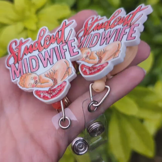 Student Midwife Badge Reel