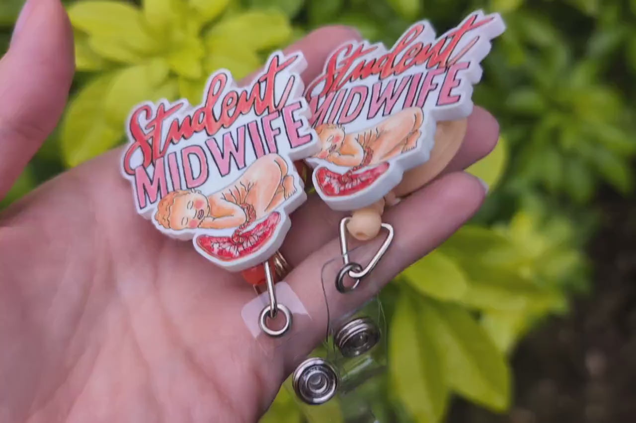 Student Midwife Badge Reel